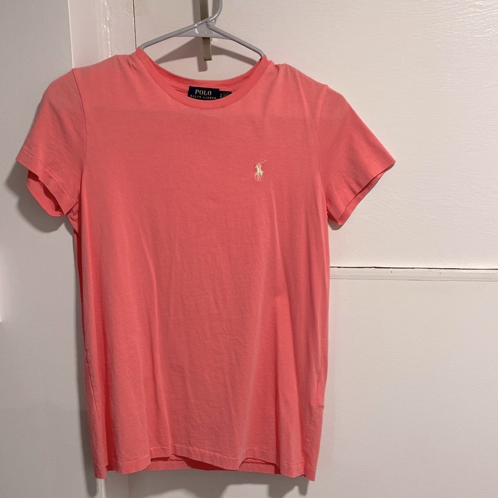 Polo Ralf Lauren light pink short sleeve tee — size small